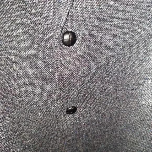 VTG PIONEER WEAR SPORTCOAT 48L WESTERN GREY Tweed W/Colored THREADS Wool Blend - Picture 4 of 14